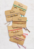 Set 2 Friendship Bracelets On Card
