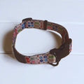 Multi coloured Dog Collars Welsh tapestry design: Large