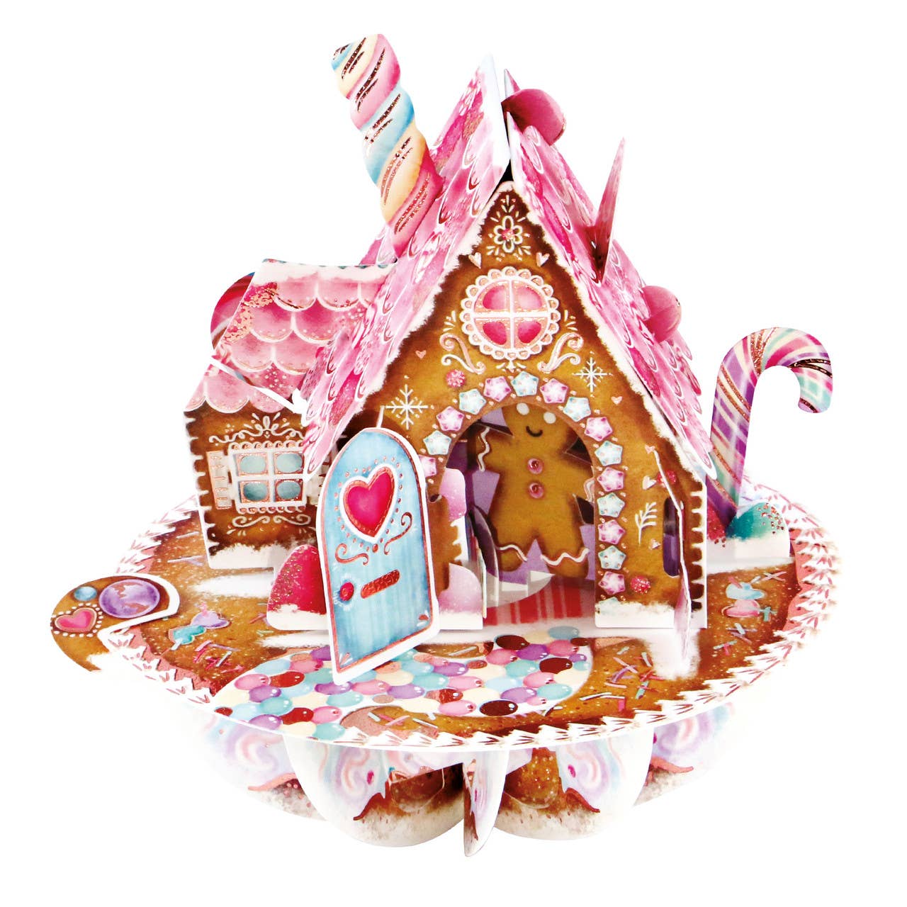 Santoro London - Pirouette Cards- Gingerbread House
