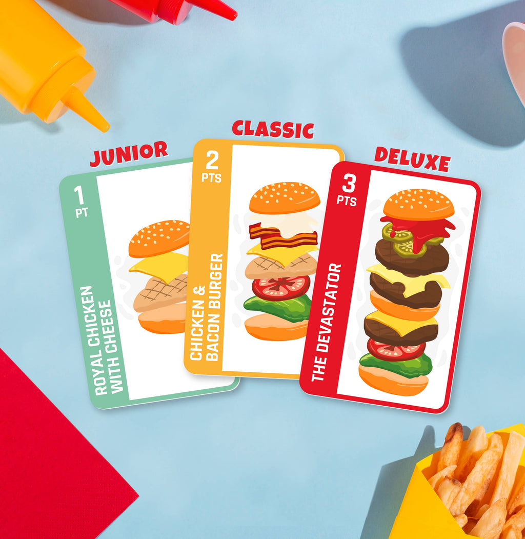 Bubblegum Stuff UK - Flippin’ Burgers | Card-Flipping Fun | Family Party Game