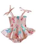 Whimsical Butterflies / Muslin Smocked Bubble w/ Skirt: 3-6M