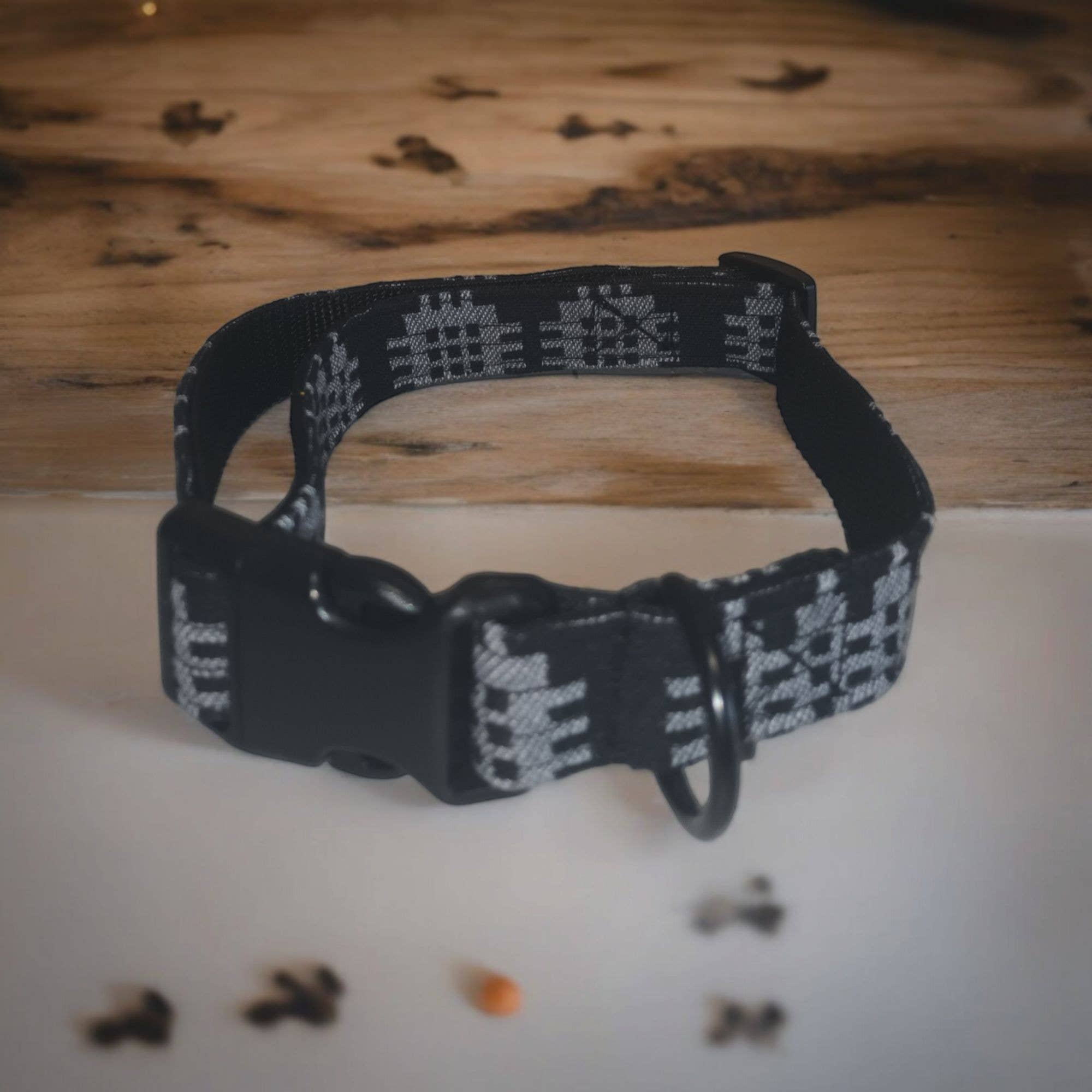 Dog Collars: Large / Rainbow Denim