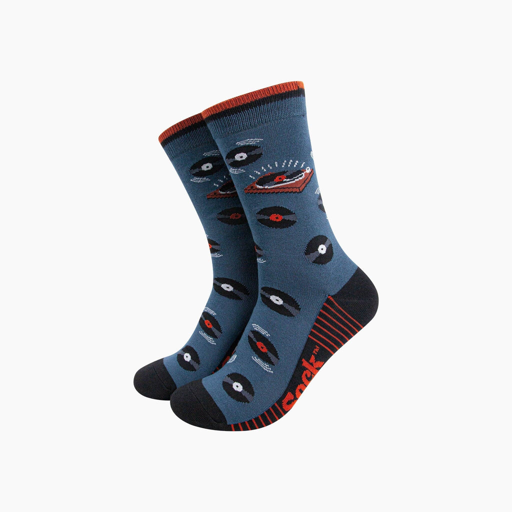 Sock Talk - Vinyl Records Bamboo Socks in Teal: UK 7-11 | EU 40.5 -46 | US 8-12