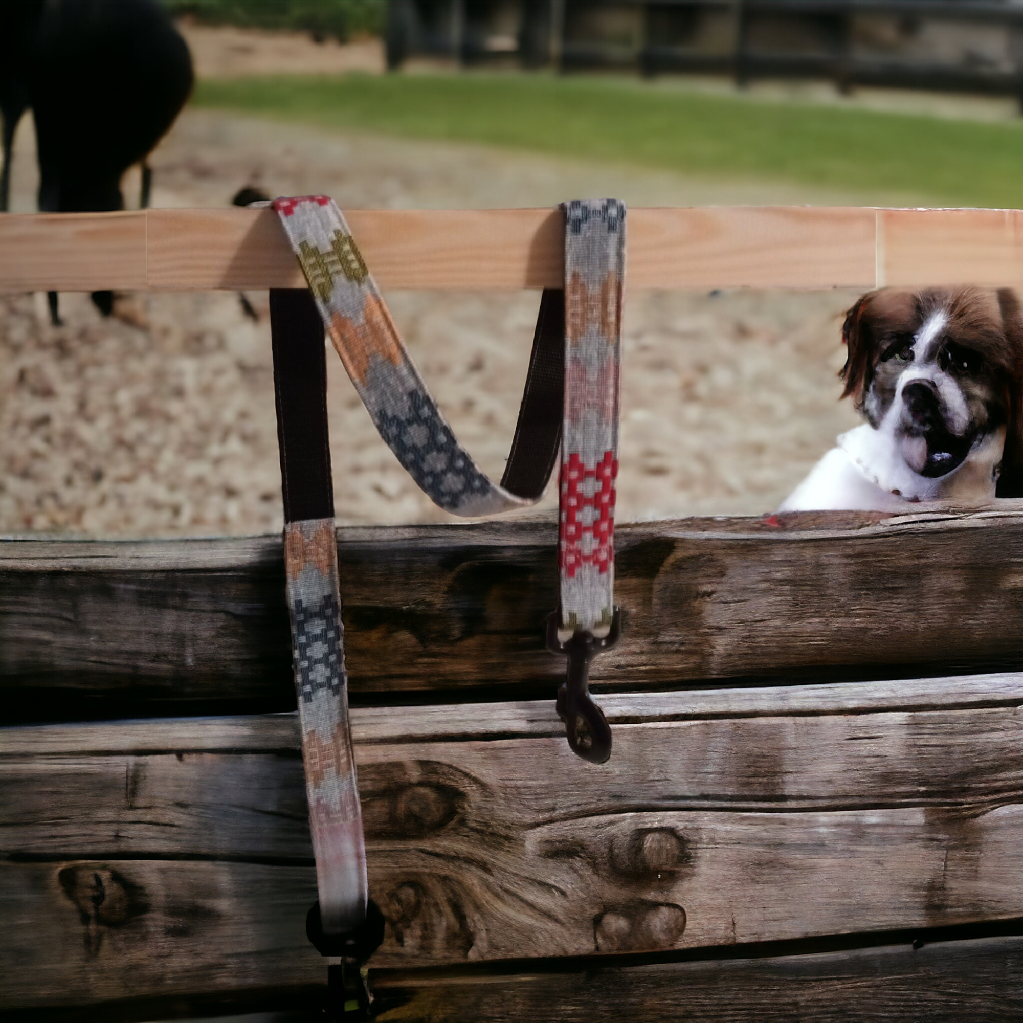 Dog leads / Leash: Denim multi coloured