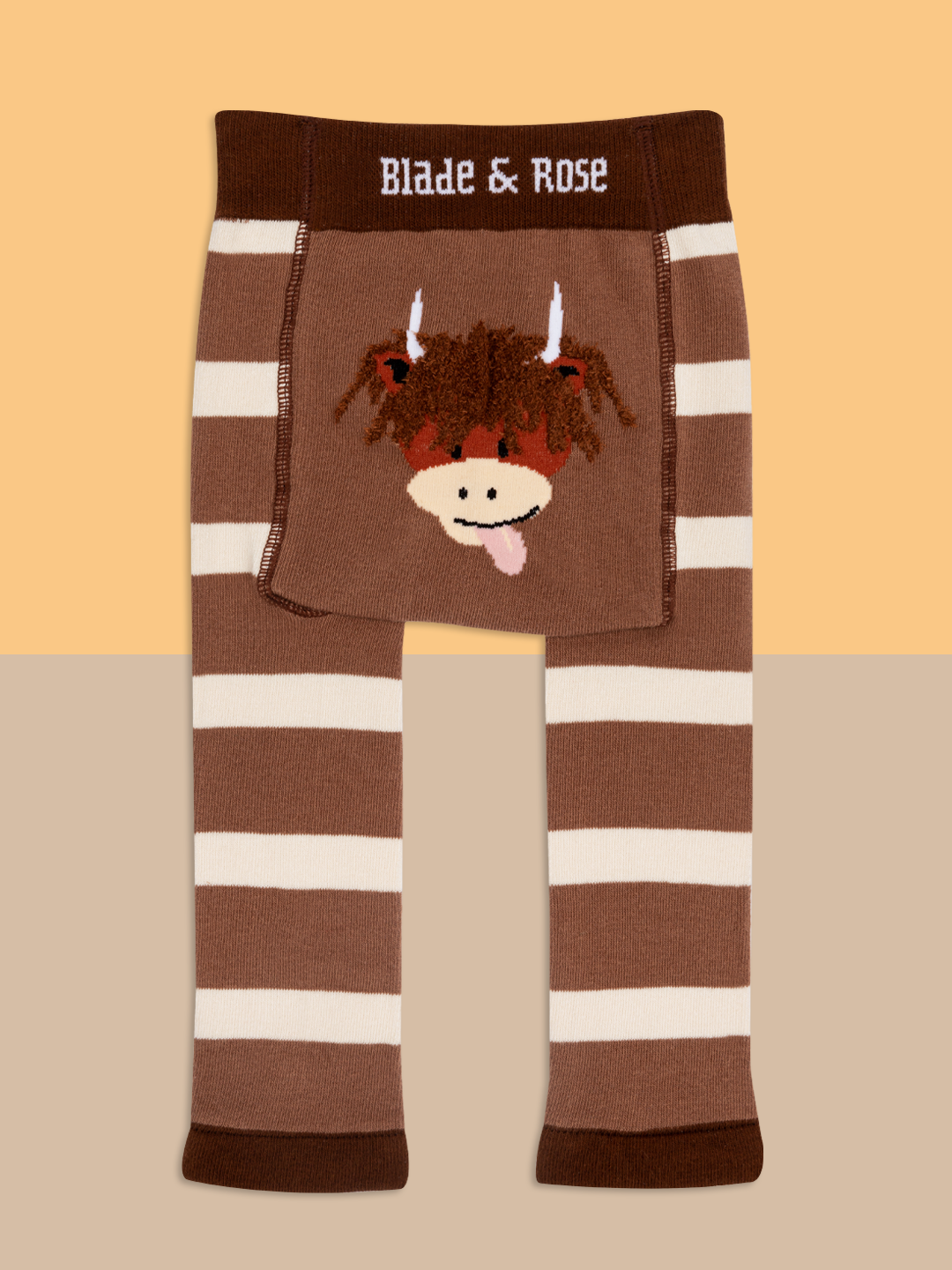 Blade and Rose Limited - Neutral Hamish Cow Design: 0-6 Months / Top