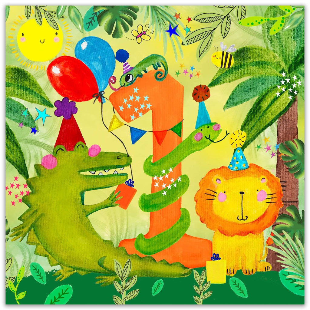 Twizler Ltd - Age 1 Boys Birthday - Jungle Party