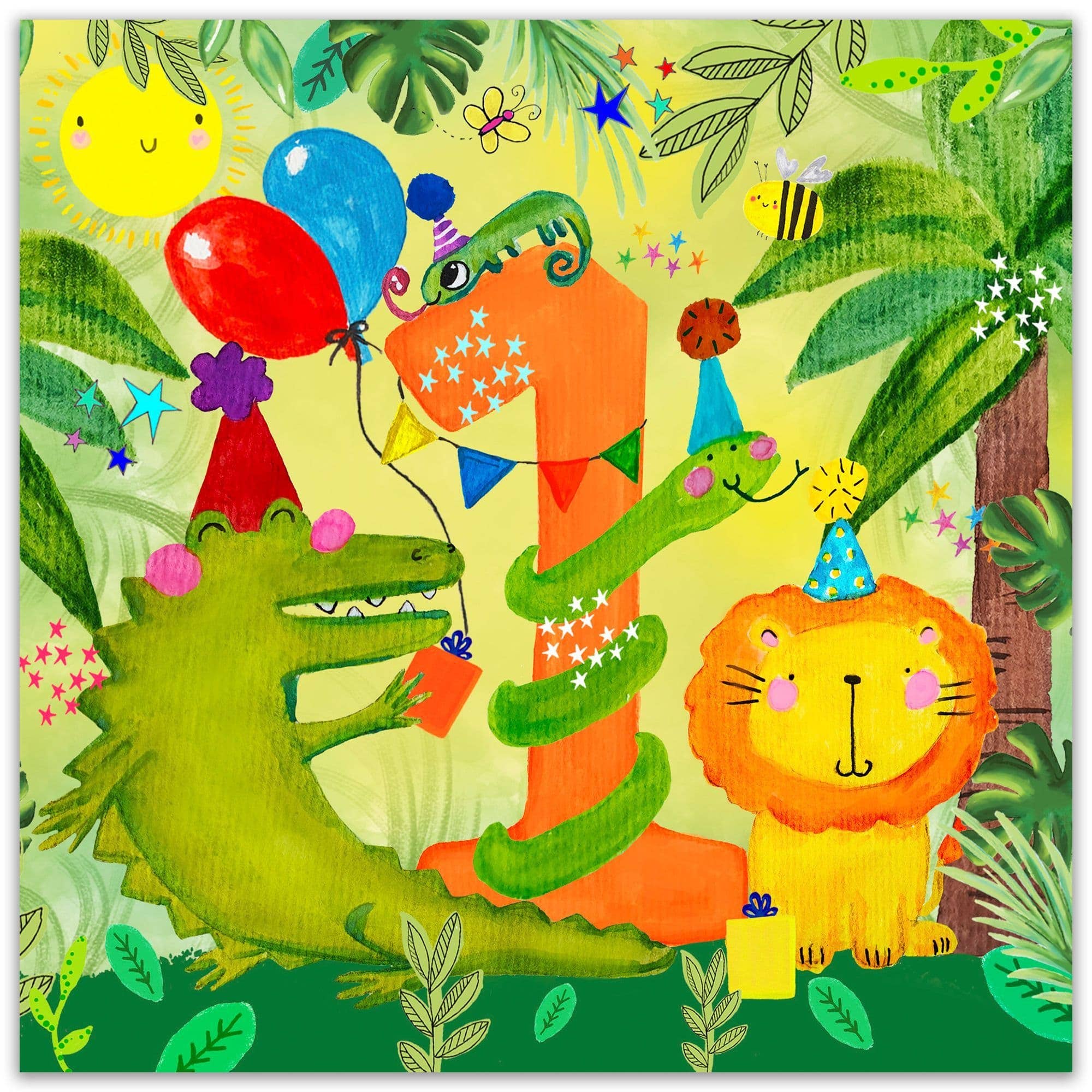 Twizler Ltd - Age 1 Boys Birthday - Jungle Party
