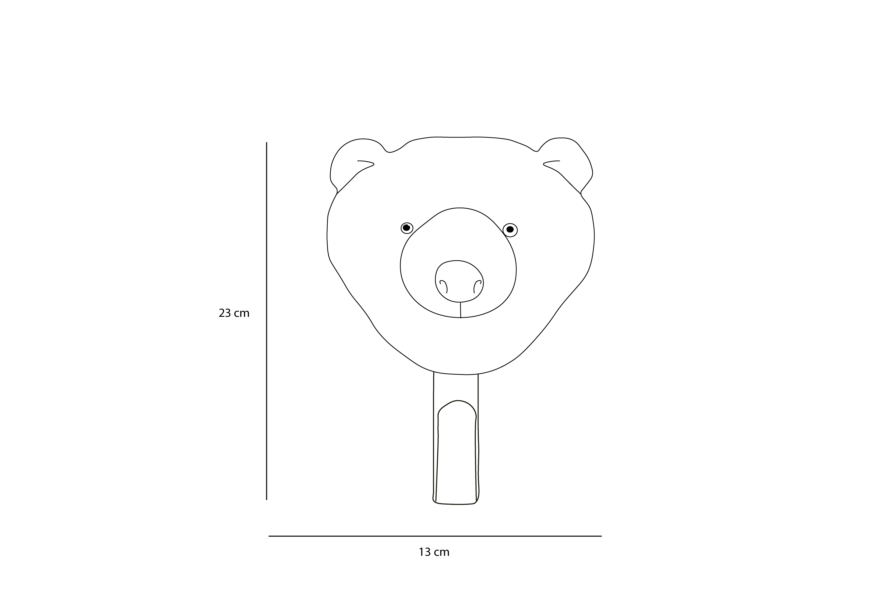 Coat hanger Brown Bear