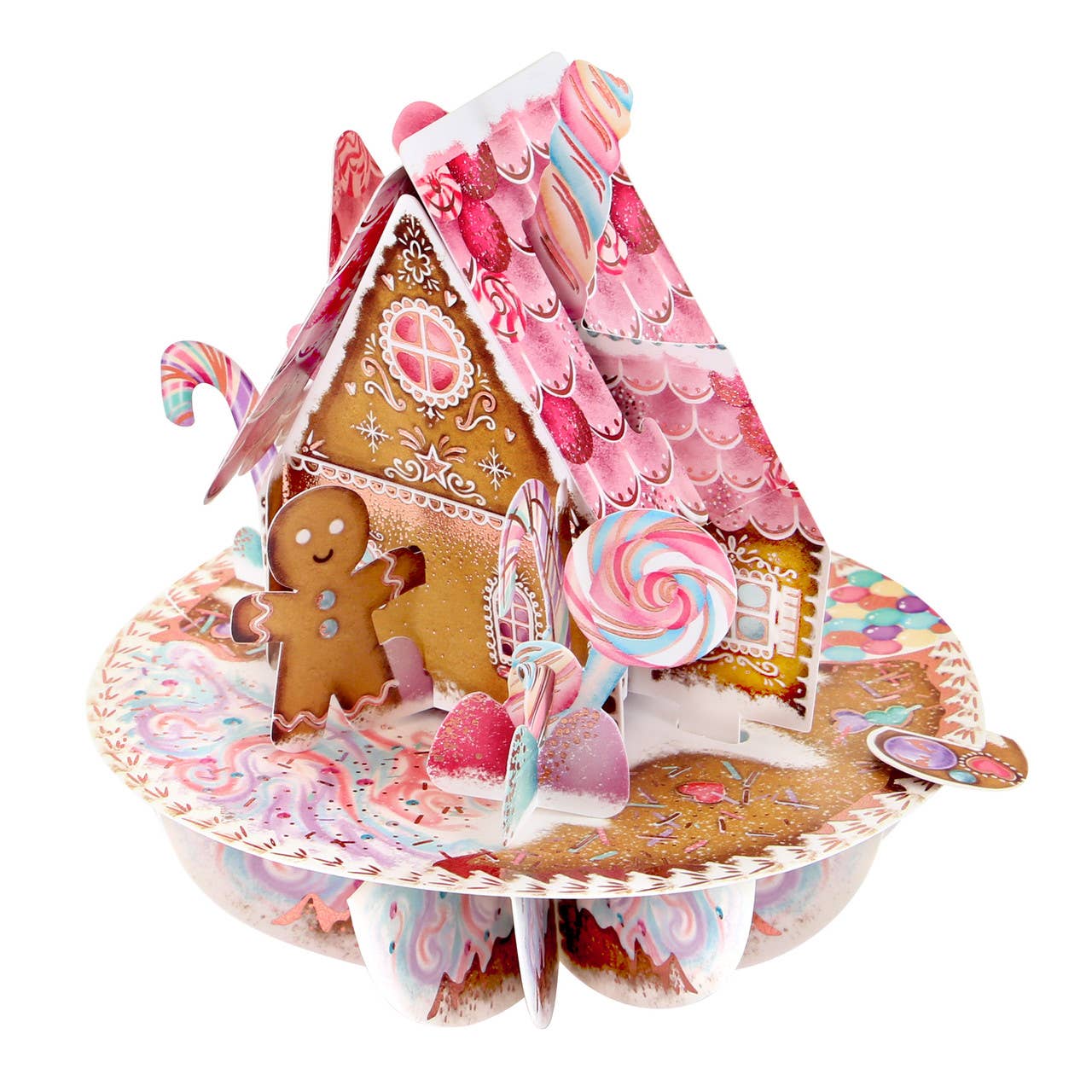 Santoro London - Pirouette Cards- Gingerbread House