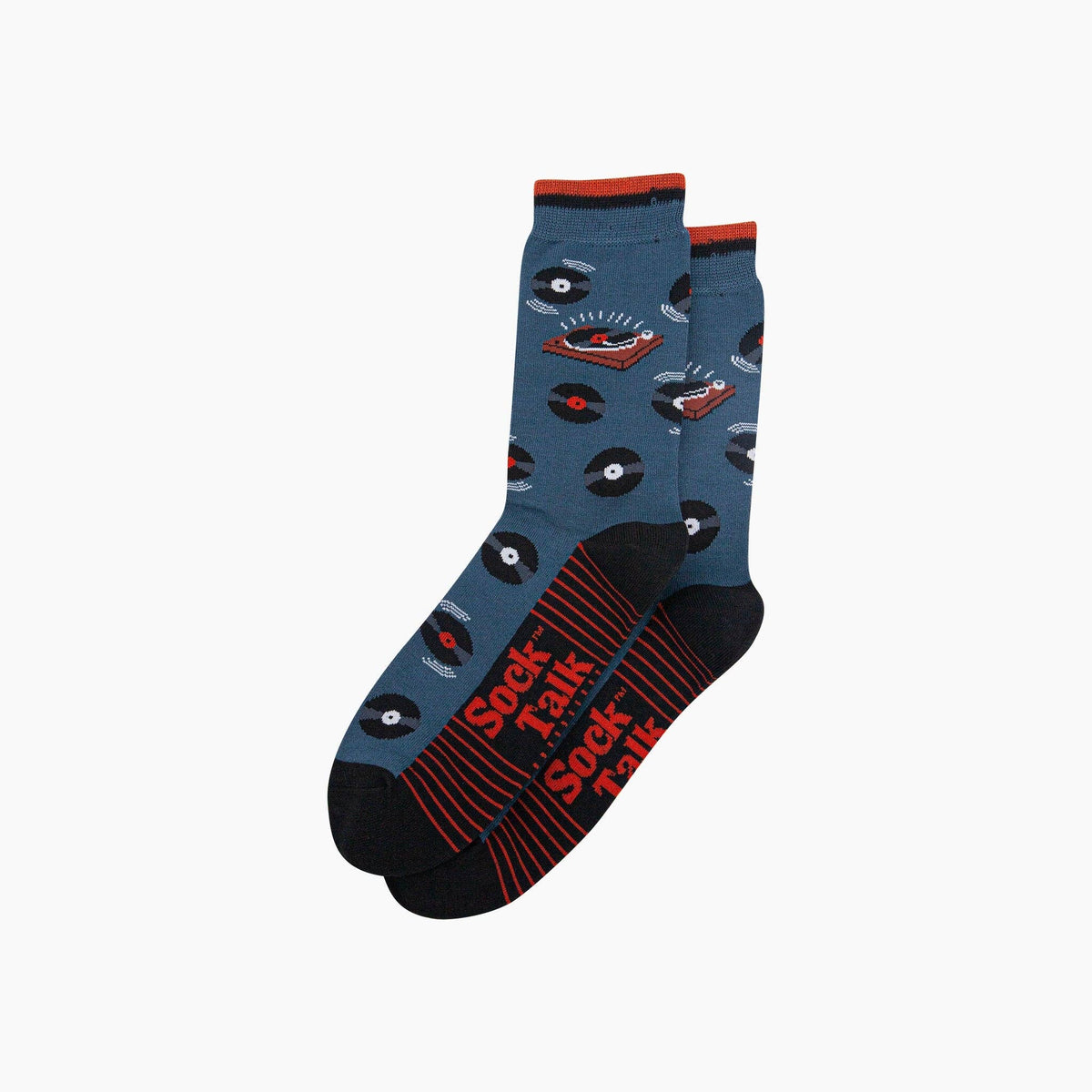Sock Talk - Vinyl Records Bamboo Socks in Teal: UK 7-11 | EU 40.5 -46 | US 8-12