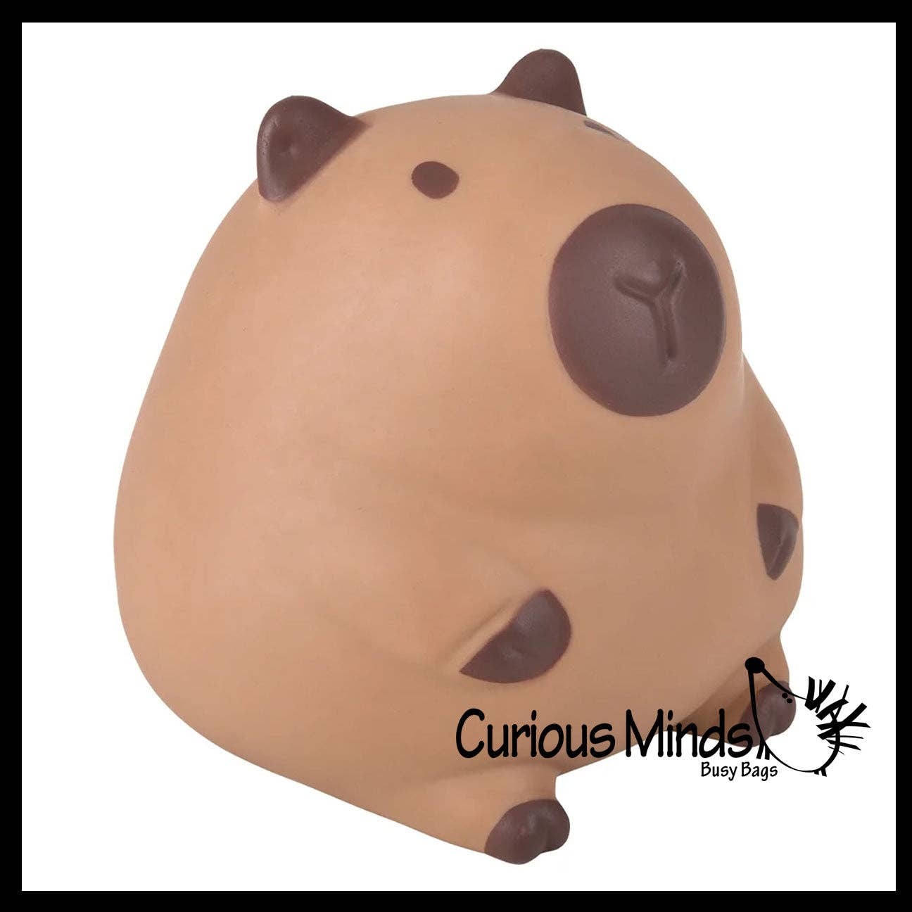 Jumbo 5.75" Capybara Doh Filled Squishy Squeeze Stress Ball