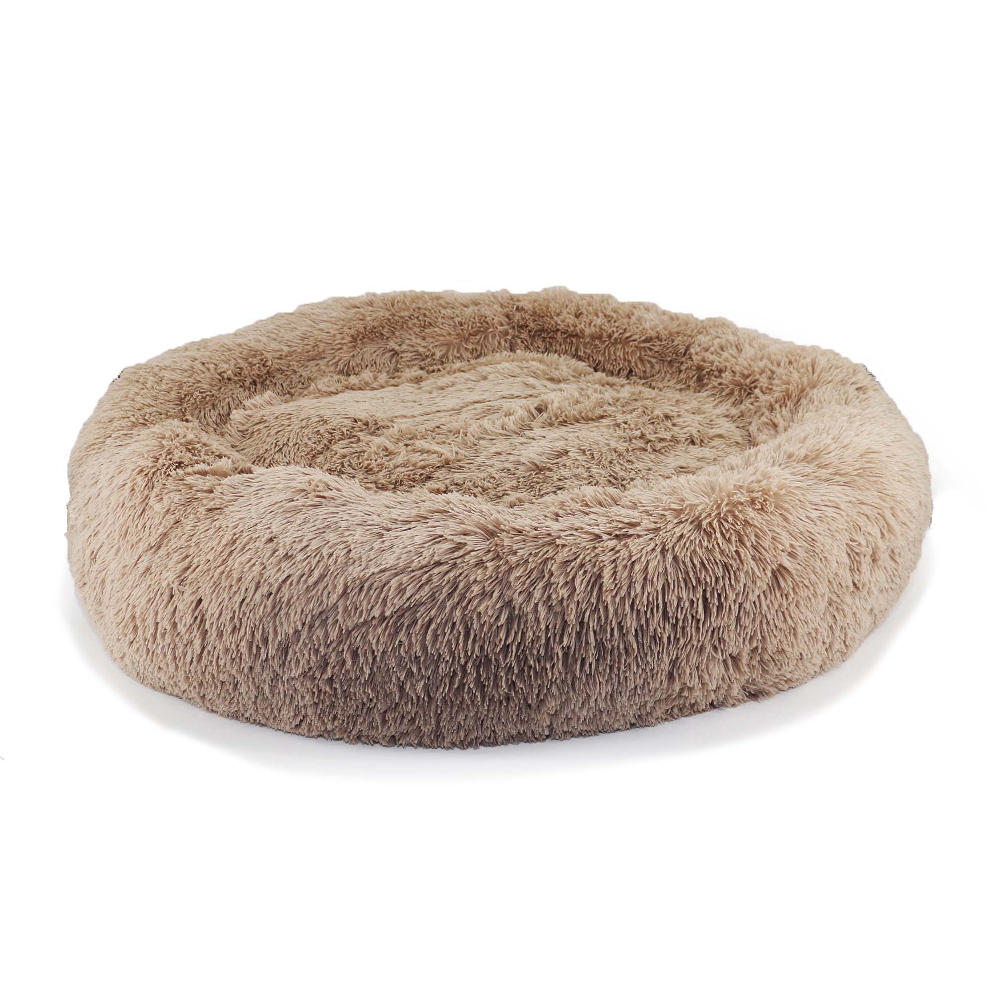 Super Soft Plush Donut Dog Bed Oatmeal: 50 x 50cm