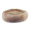 Super Soft Plush Donut Dog Bed Oatmeal: 100 x 100cm