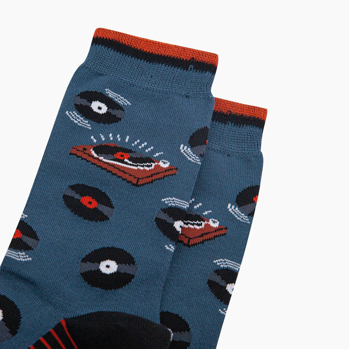 Sock Talk - Vinyl Records Bamboo Socks in Teal: UK 7-11 | EU 40.5 -46 | US 8-12