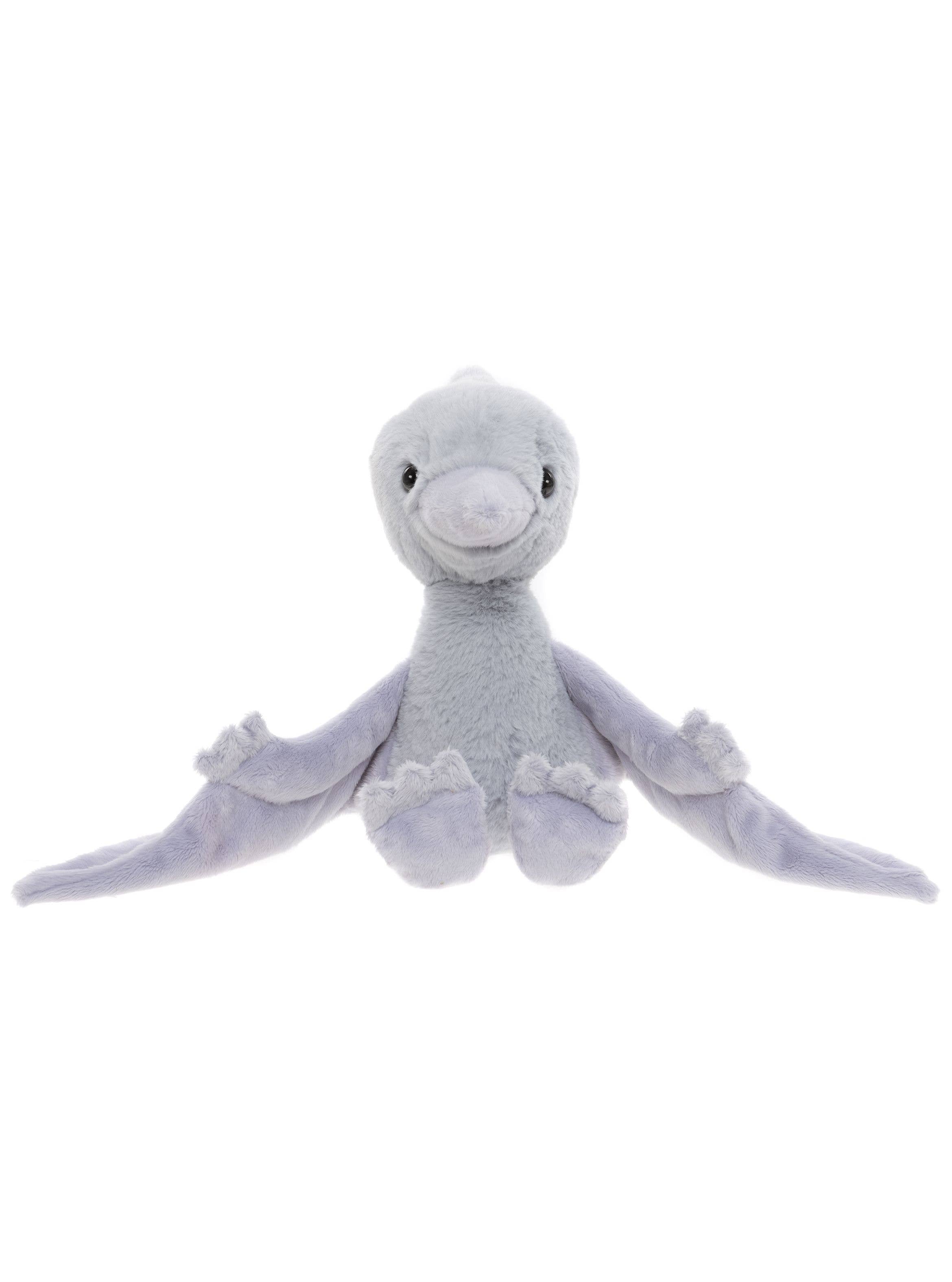 Wings Pterodactyl Cloudy Grey Soft Plush Toy Teddy Bear