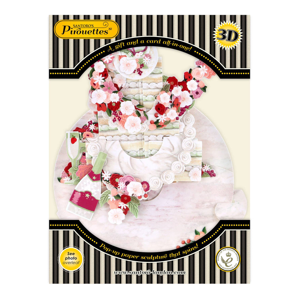 Santoro London - Pirouette Cards - Cut The Cake (Wedding)