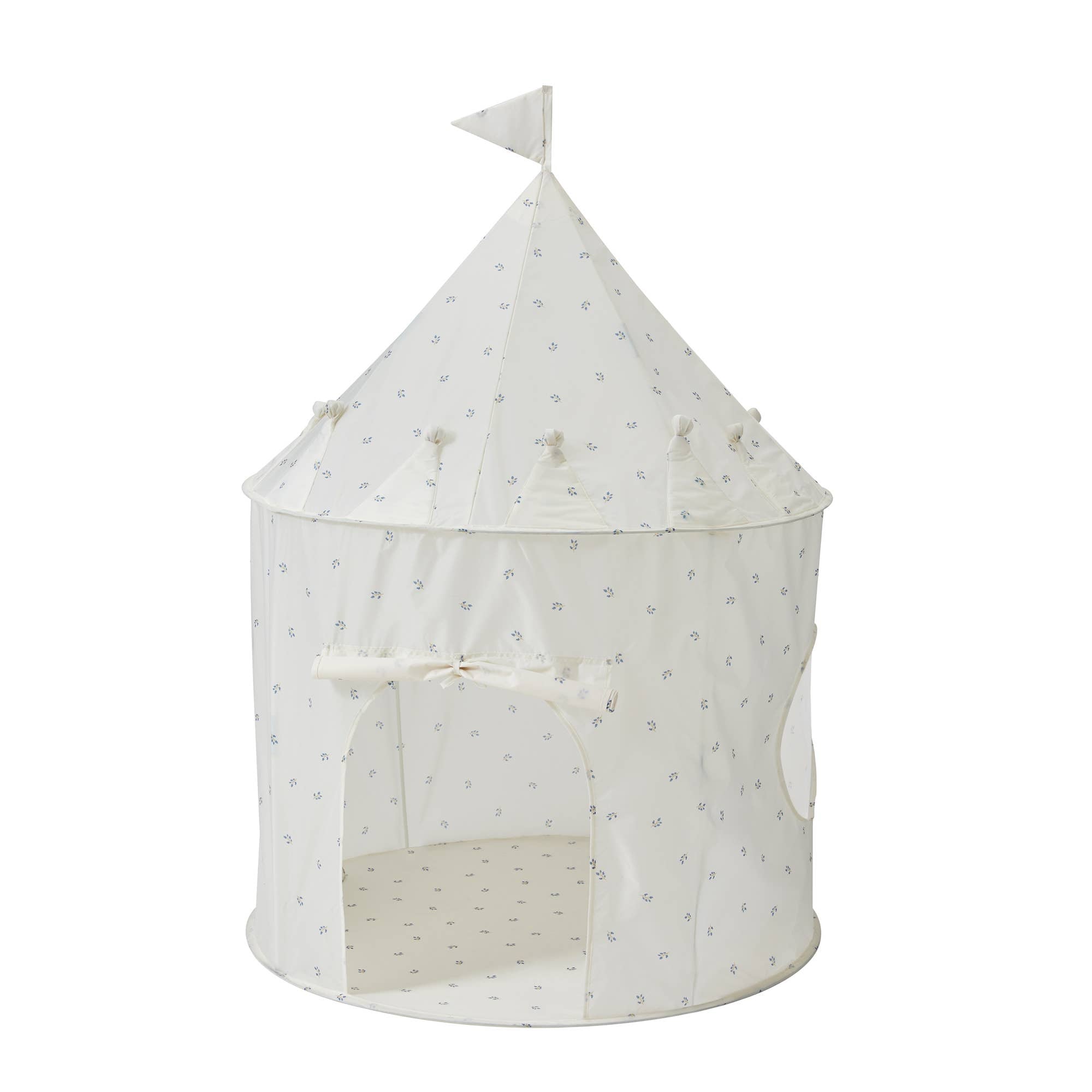 Kids Play Tent Castle with Recycled Fabric - Prints: Terrazzo Clay
