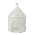 Kids Play Tent Castle with Recycled Fabric - Prints: Blueberry Ivory