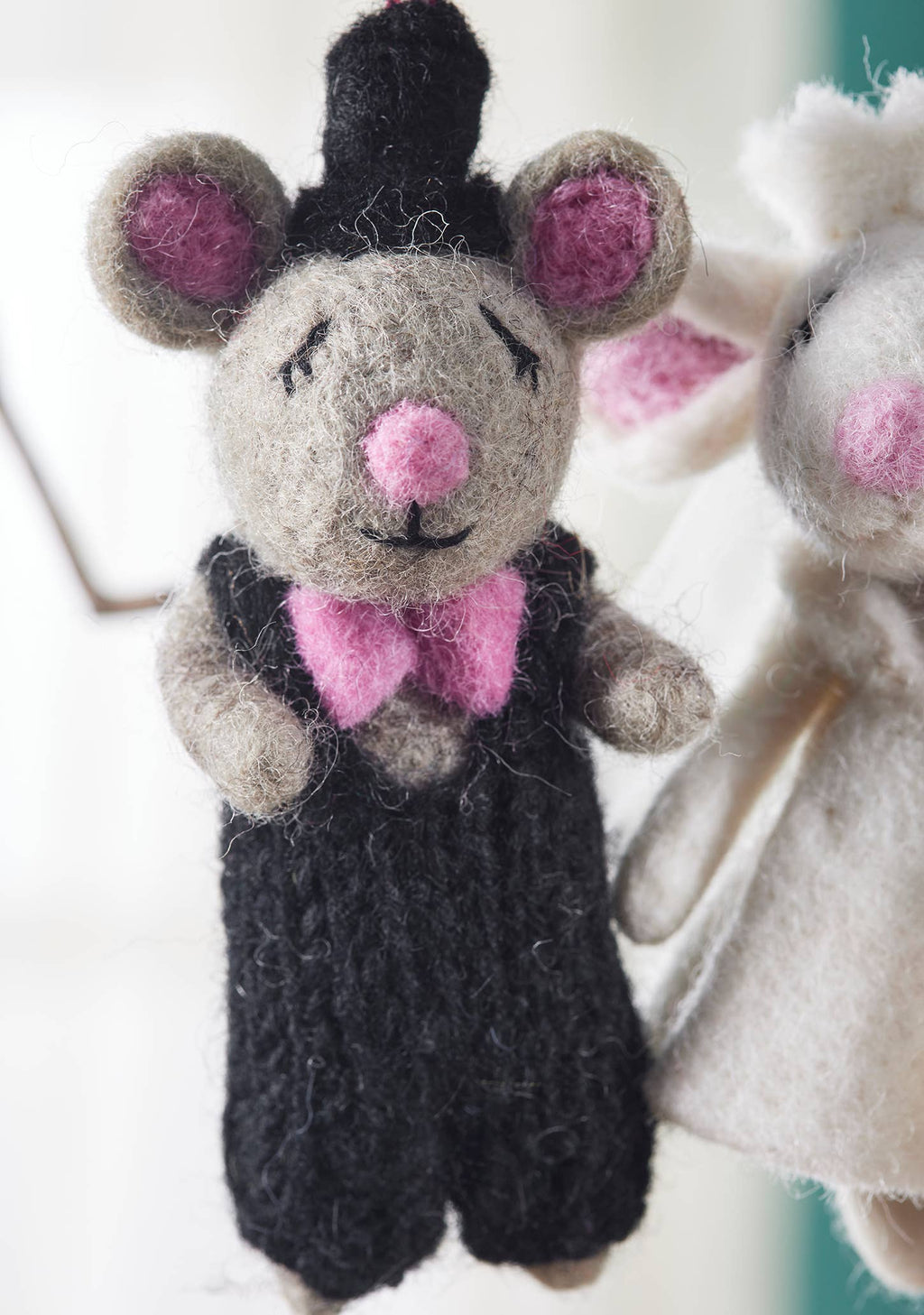Felt Wedding Mice Decorations