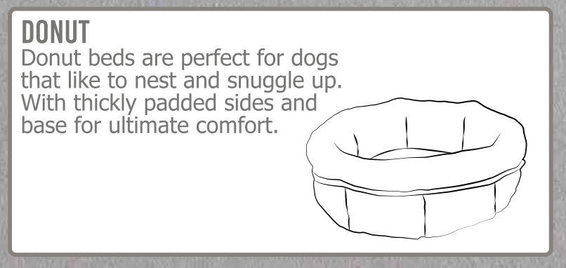 Super Soft Plush Donut Dog Bed Oatmeal: 100 x 100cm