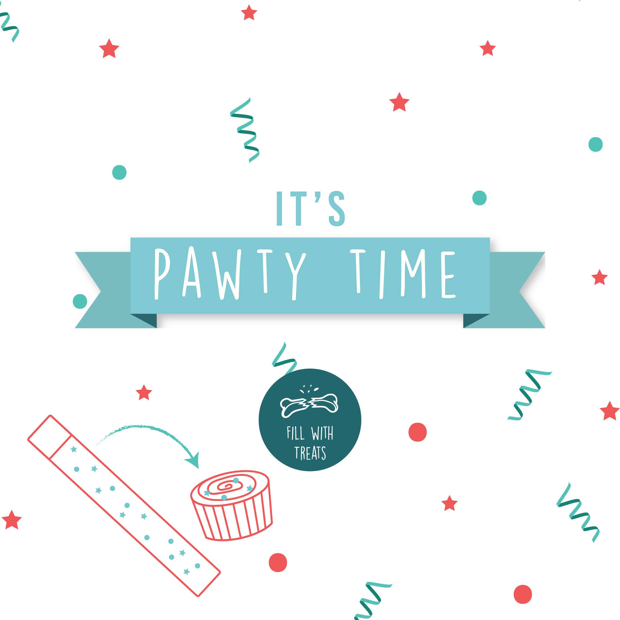 Pawty Snuffle Cupcake Blue: Blue