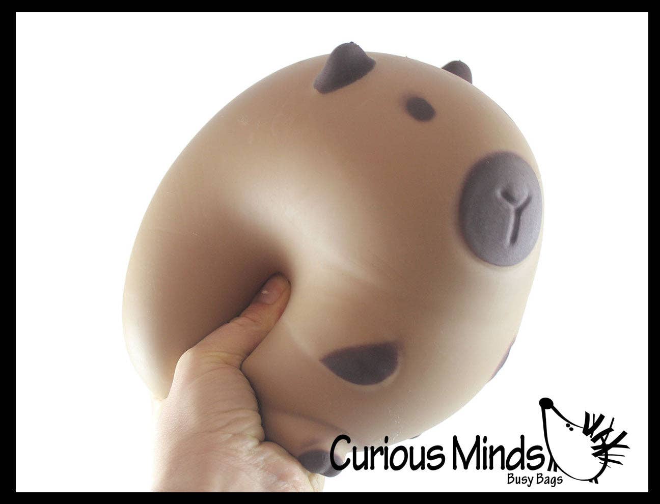Jumbo 5.75" Capybara Doh Filled Squishy Squeeze Stress Ball