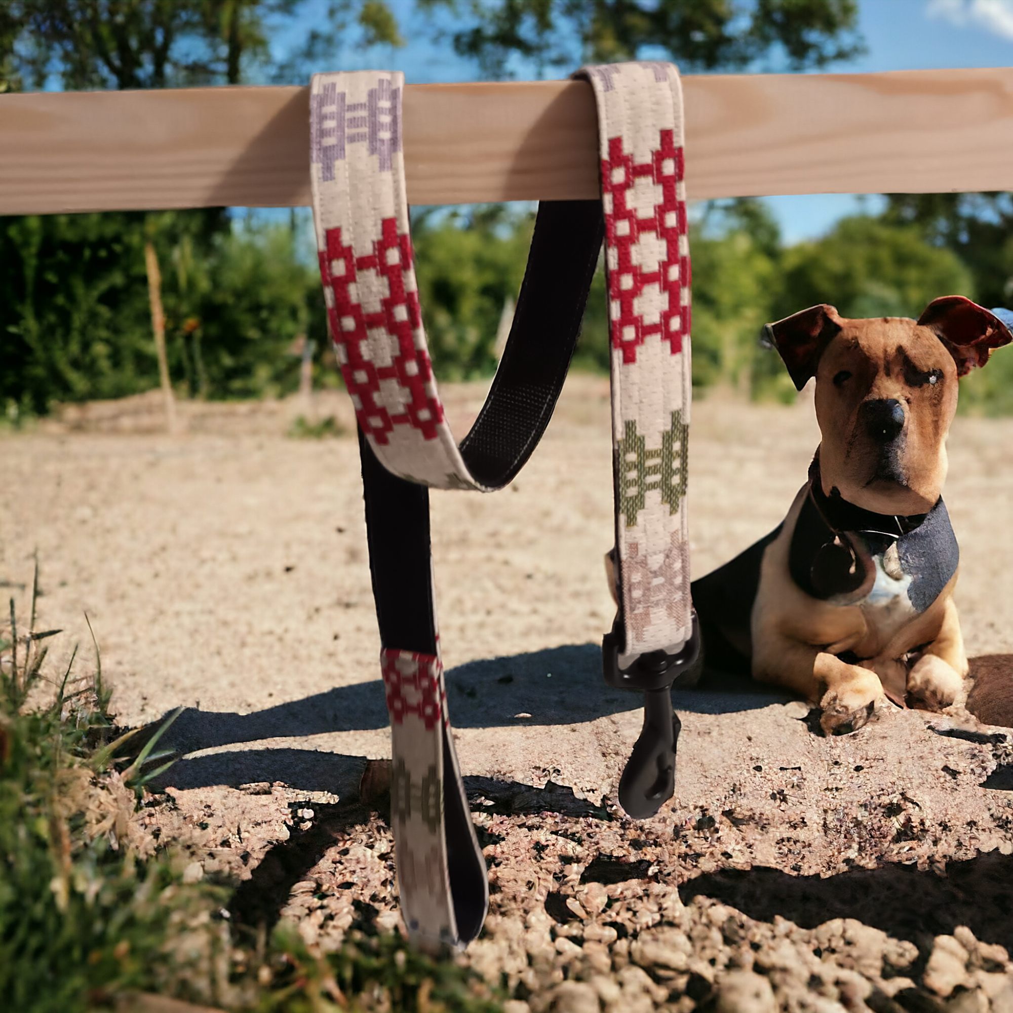Dog leads / Leash: Denim multi coloured