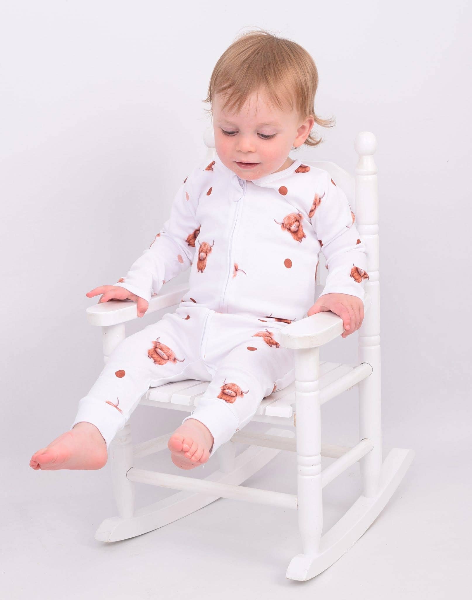 Highland Cow Sleepsuit: 9-12M
