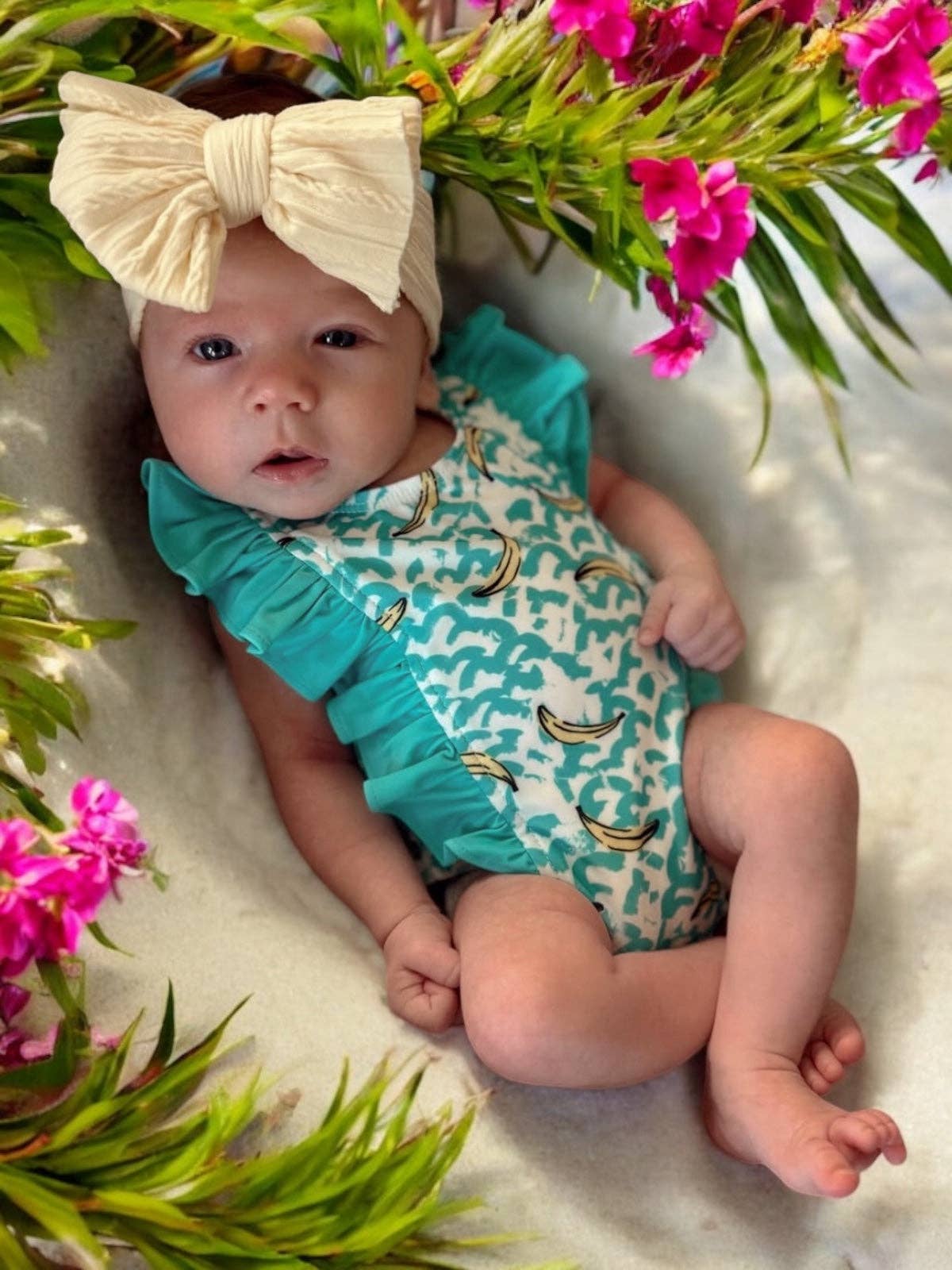 Bananas / Monaco Swimsuit / UPF 50+: 12-18M