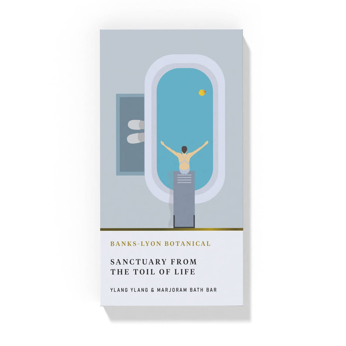 Banks-Lyon Botanical - Ylang Ylang & Marjoram Solid Bath Oil Bar: 100g
