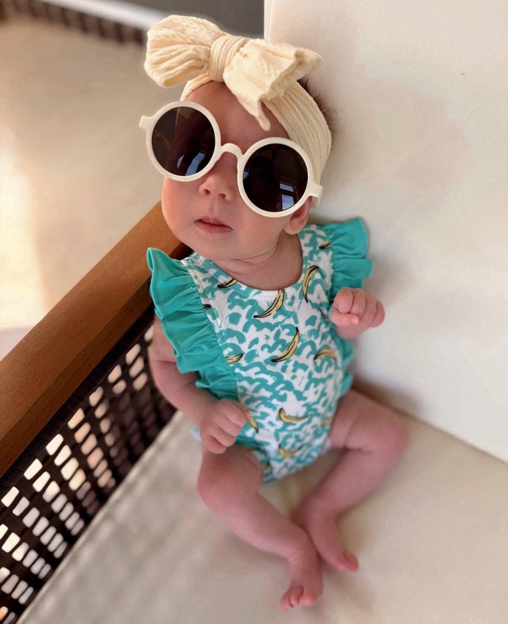 Bananas / Monaco Swimsuit / UPF 50+: 12-18M