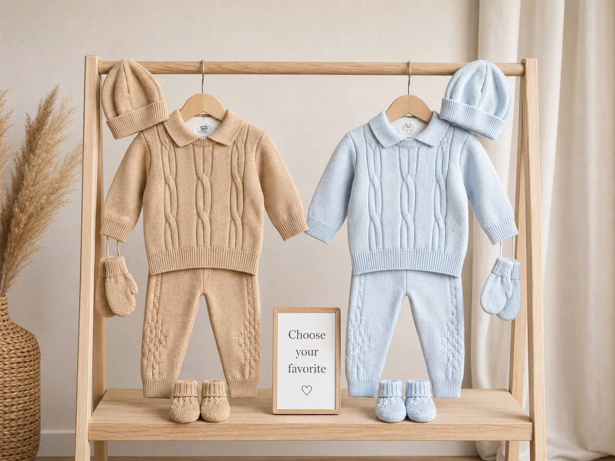 BEAU KiD - 35808e: Blue / Knitted / 0-3 mths