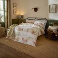 Riva Home - Highland Cattle 100% Cotton Reversible Duvet Cover Set Multi: Multicolour / Double