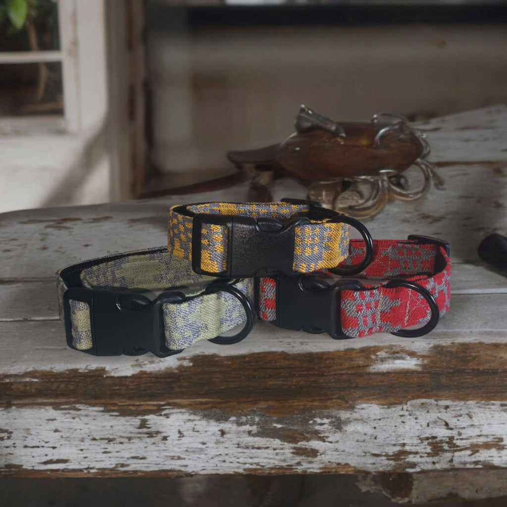Dog Collars: Large / Rainbow Denim
