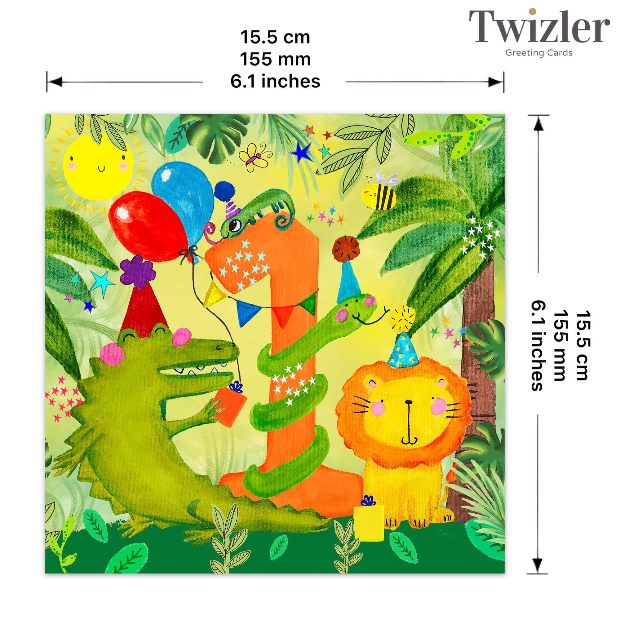 Twizler Ltd - Age 1 Boys Birthday - Jungle Party