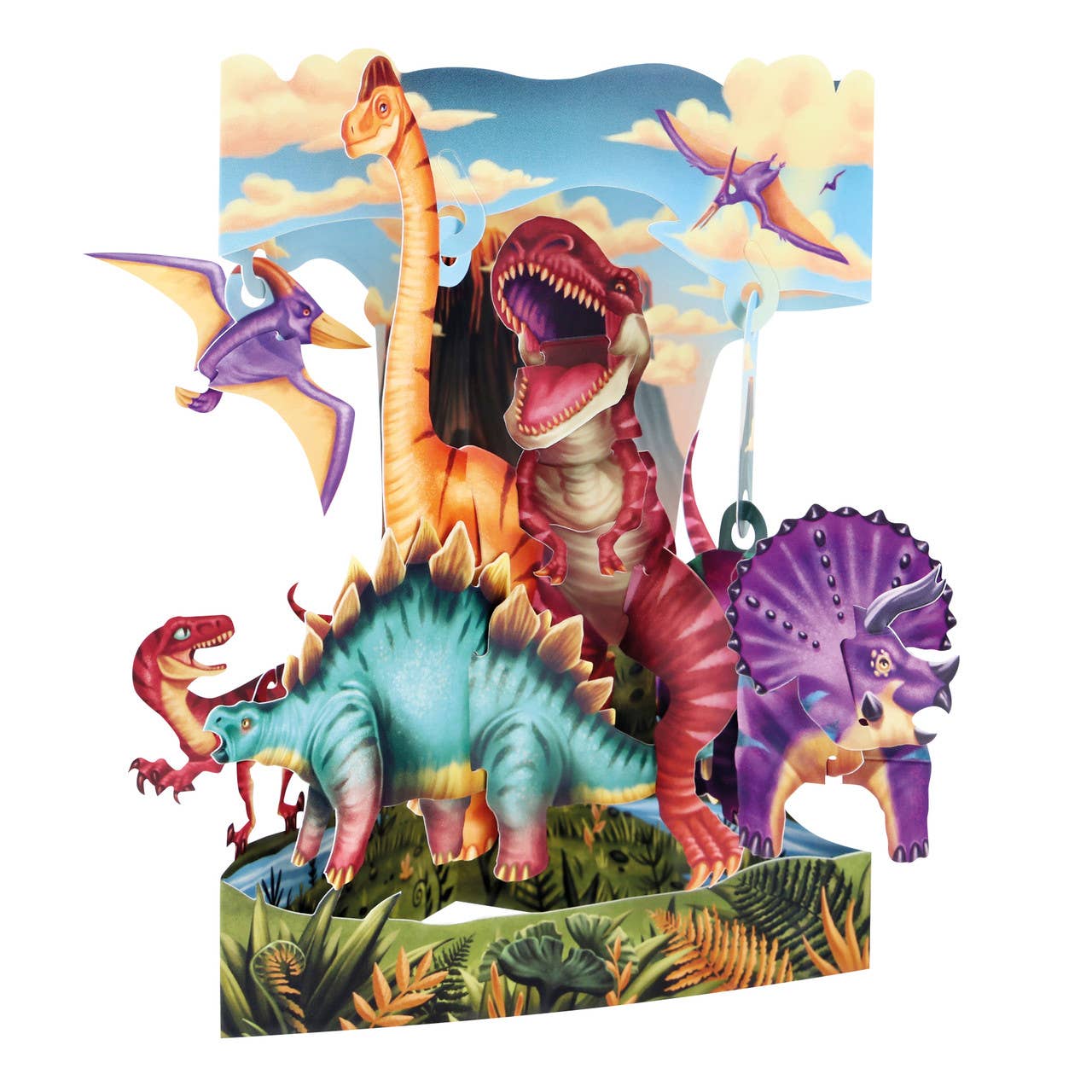 Santoro London - Swing Cards - Land of the Dinosaurs