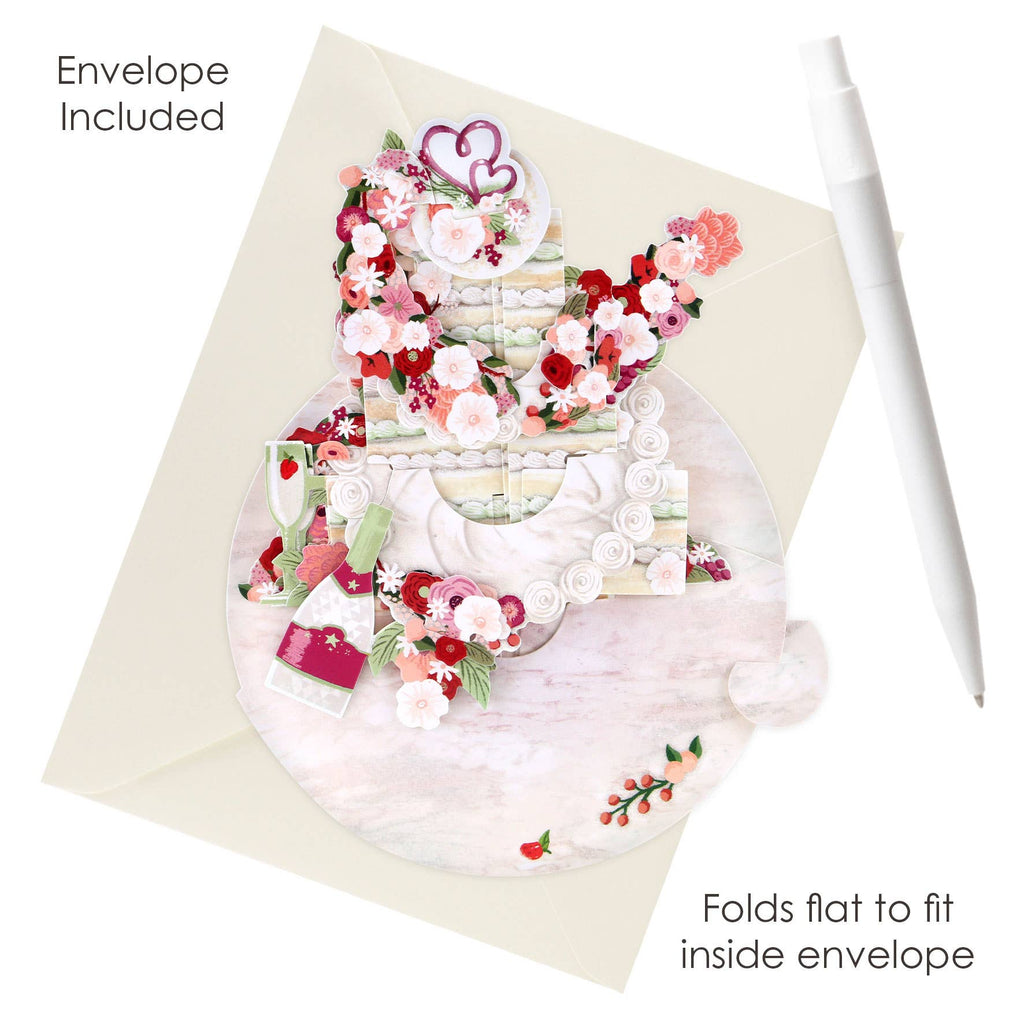 Santoro London - Pirouette Cards - Cut The Cake (Wedding)