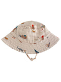 Ducks / Muslin Bucket Hat: 6-12M