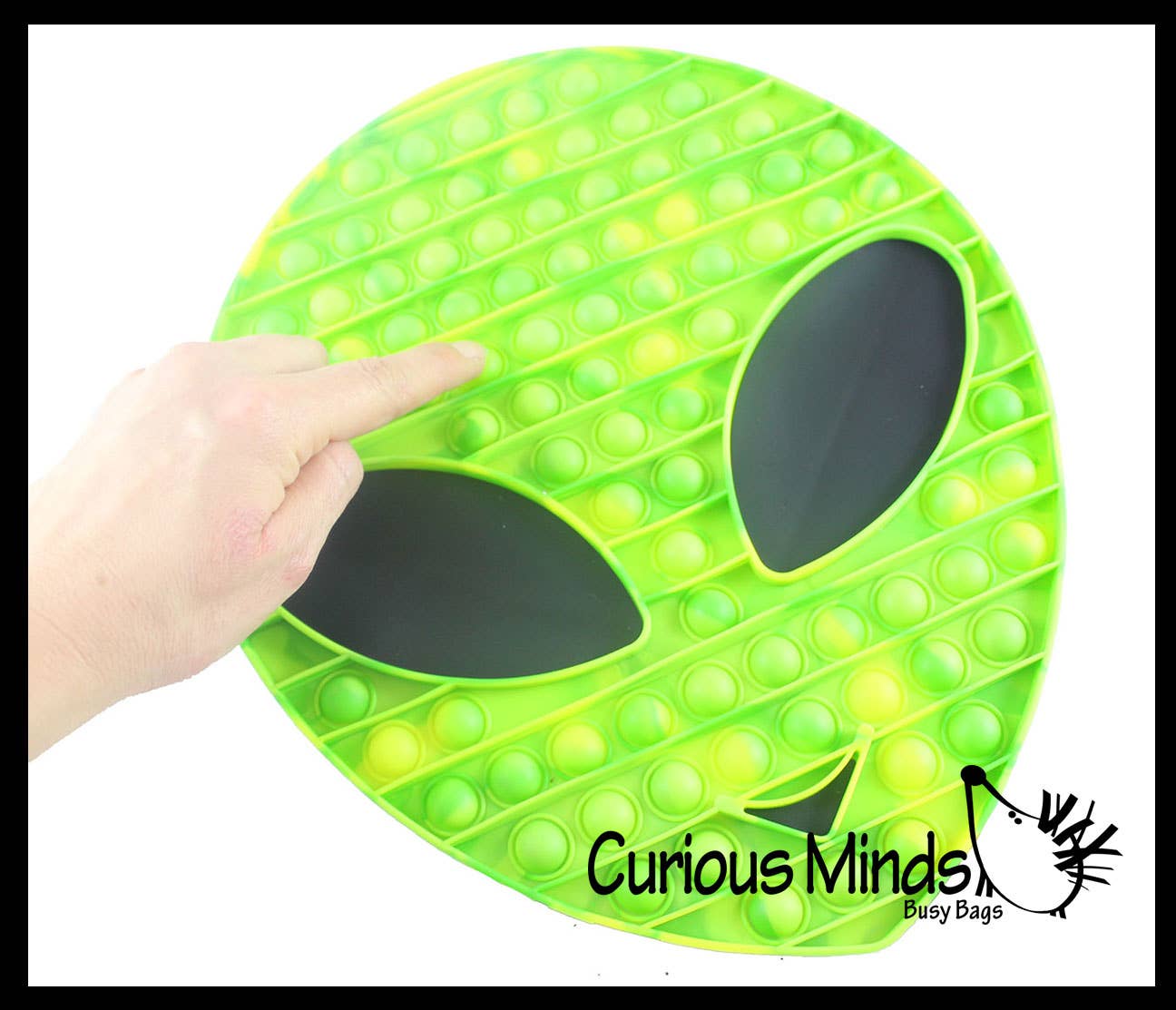 1 Jumbo Alien Bubble Pop Fidget Toy - Silicone Push Poke Bub