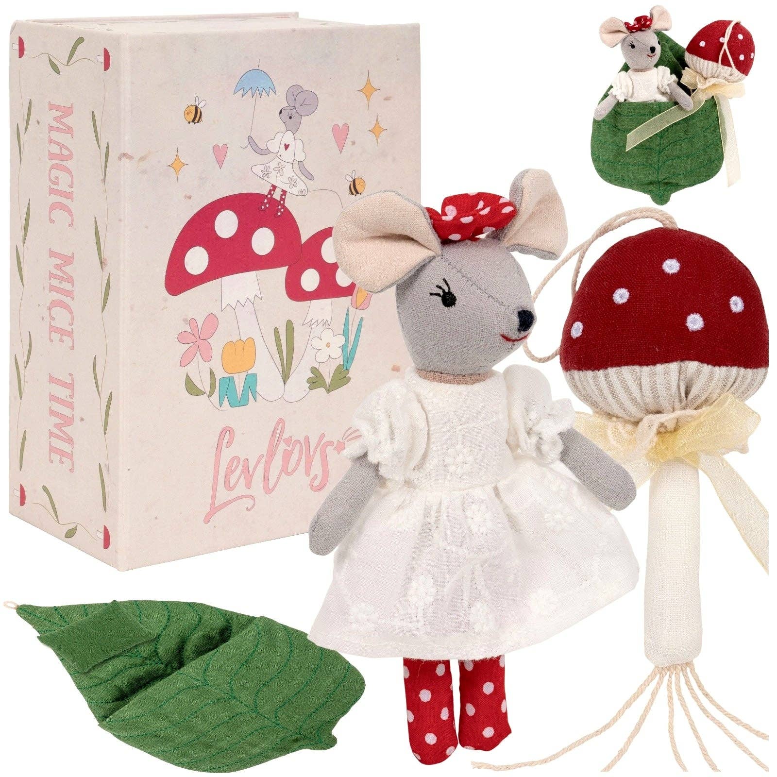 LEVLOVS - Mouse and the Mushroom Wonder Forest Set Red