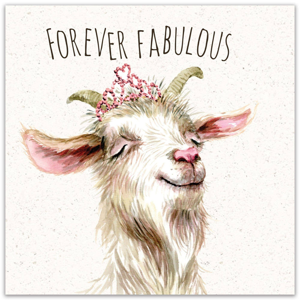 Twizler Ltd - Goat Forever Fabulous - Funny Birthday Card