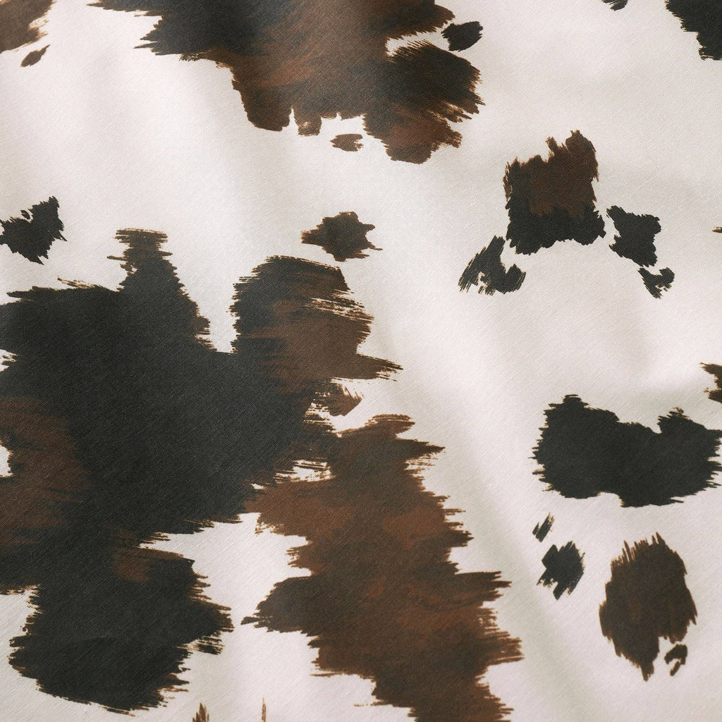 UW Home - Cow Print Duvet Cover Set in Natural: Single