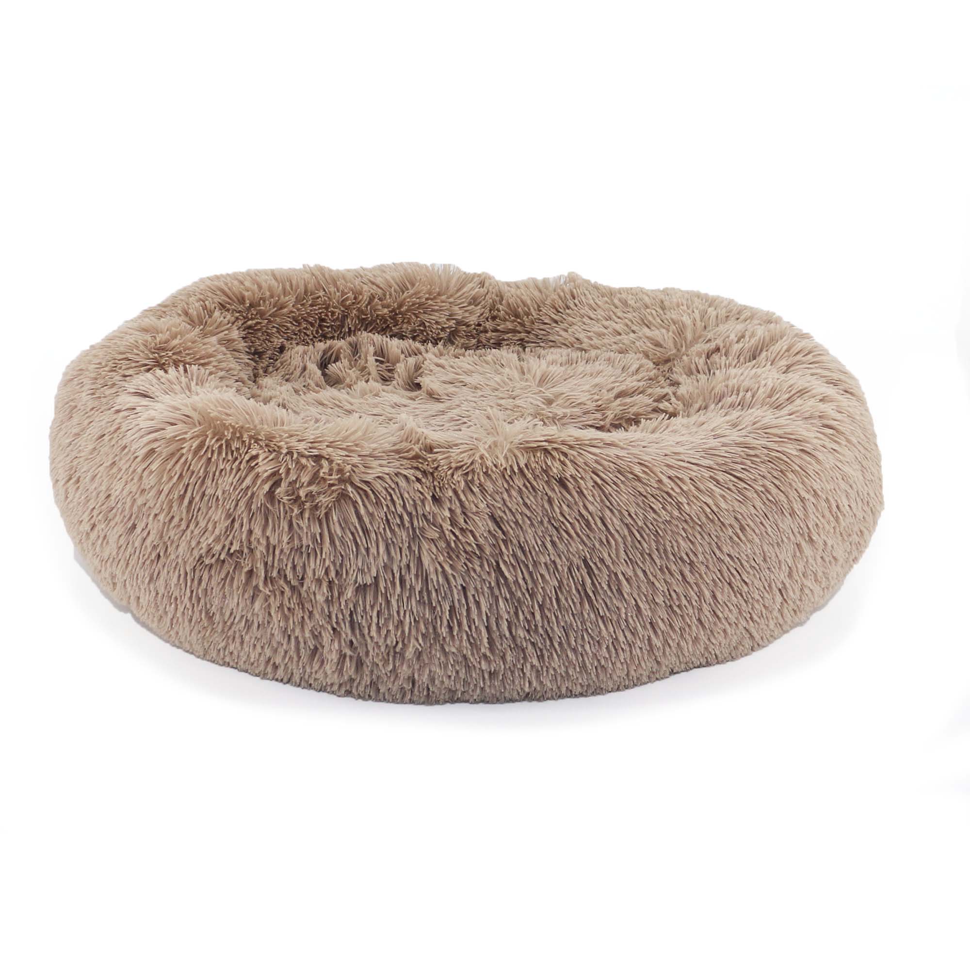 Super Soft Plush Donut Dog Bed Oatmeal: 50 x 50cm