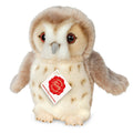 Beige owl 20 cm - plush toy - soft toy