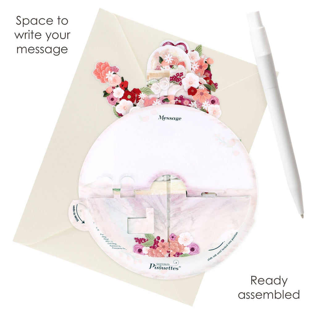 Santoro London - Pirouette Cards - Cut The Cake (Wedding)