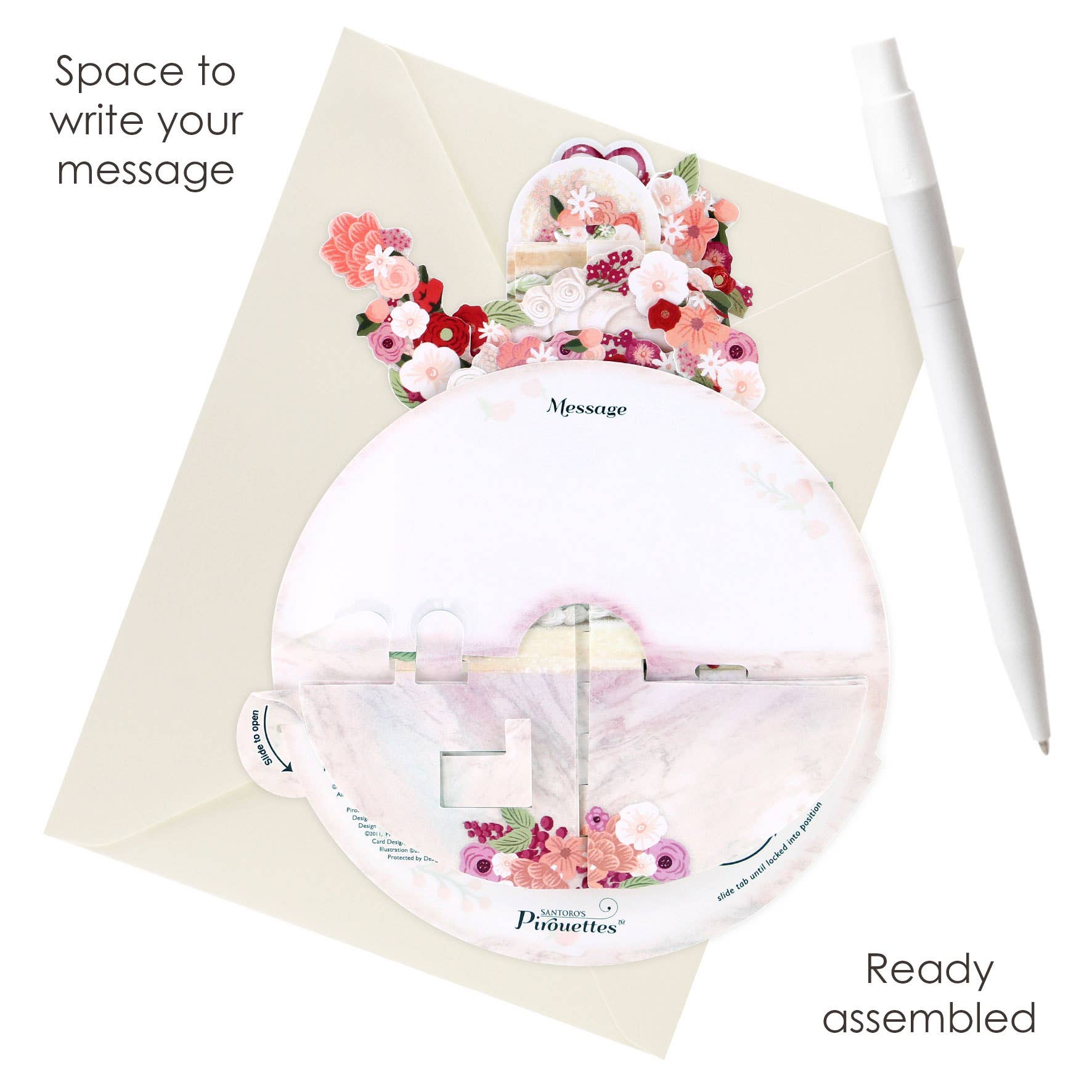 Santoro London - Pirouette Cards - Cut The Cake (Wedding)