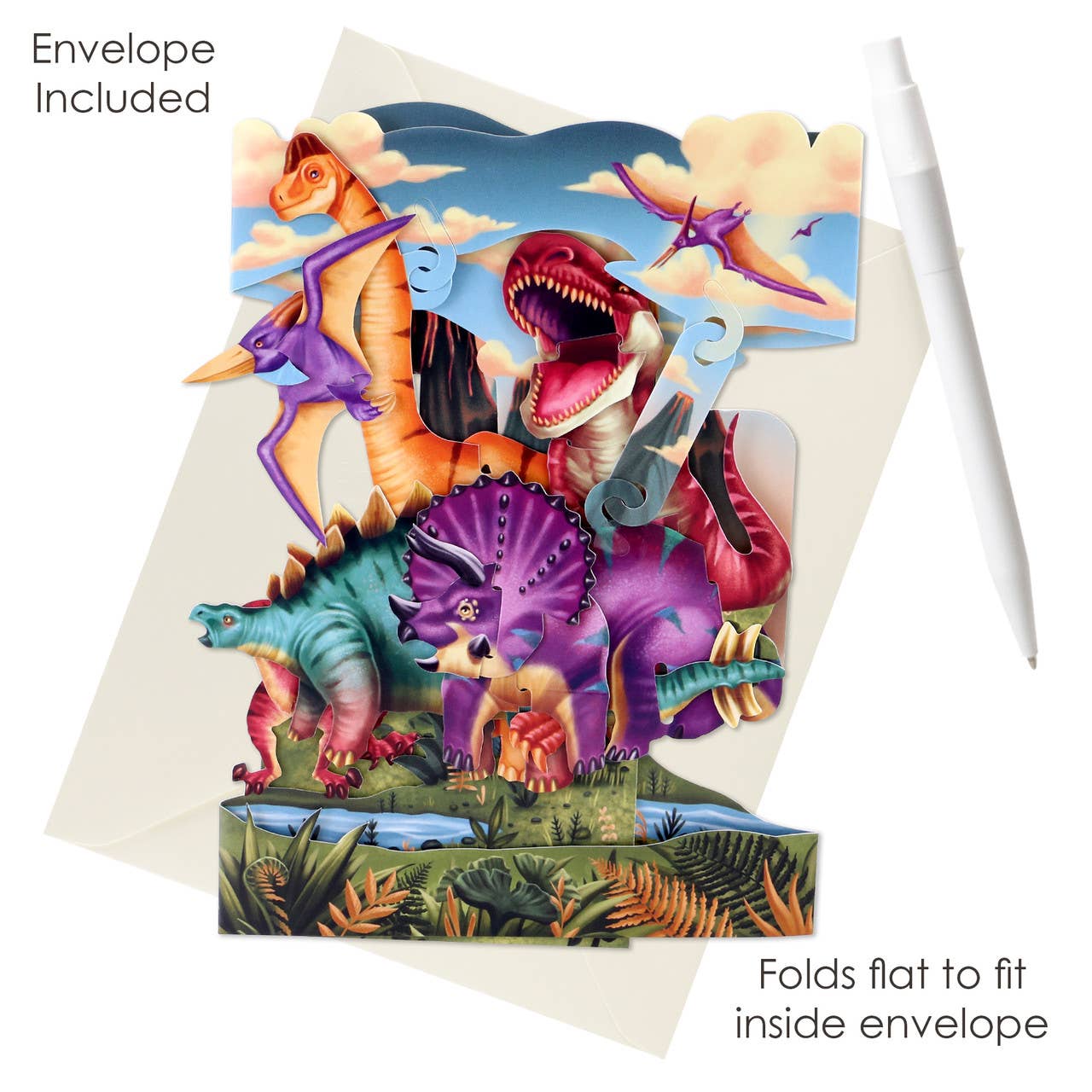 Santoro London - Swing Cards - Land of the Dinosaurs