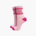 Sock Talk - Cool Mom Organic Cotton Sports Socks in Soft Pink/Red: UK 3-7 | EU 36-40 | US 5-9