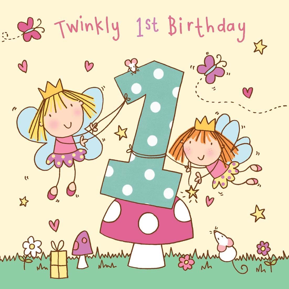 Twizler Ltd - Fairy Age 1 Birthday Card