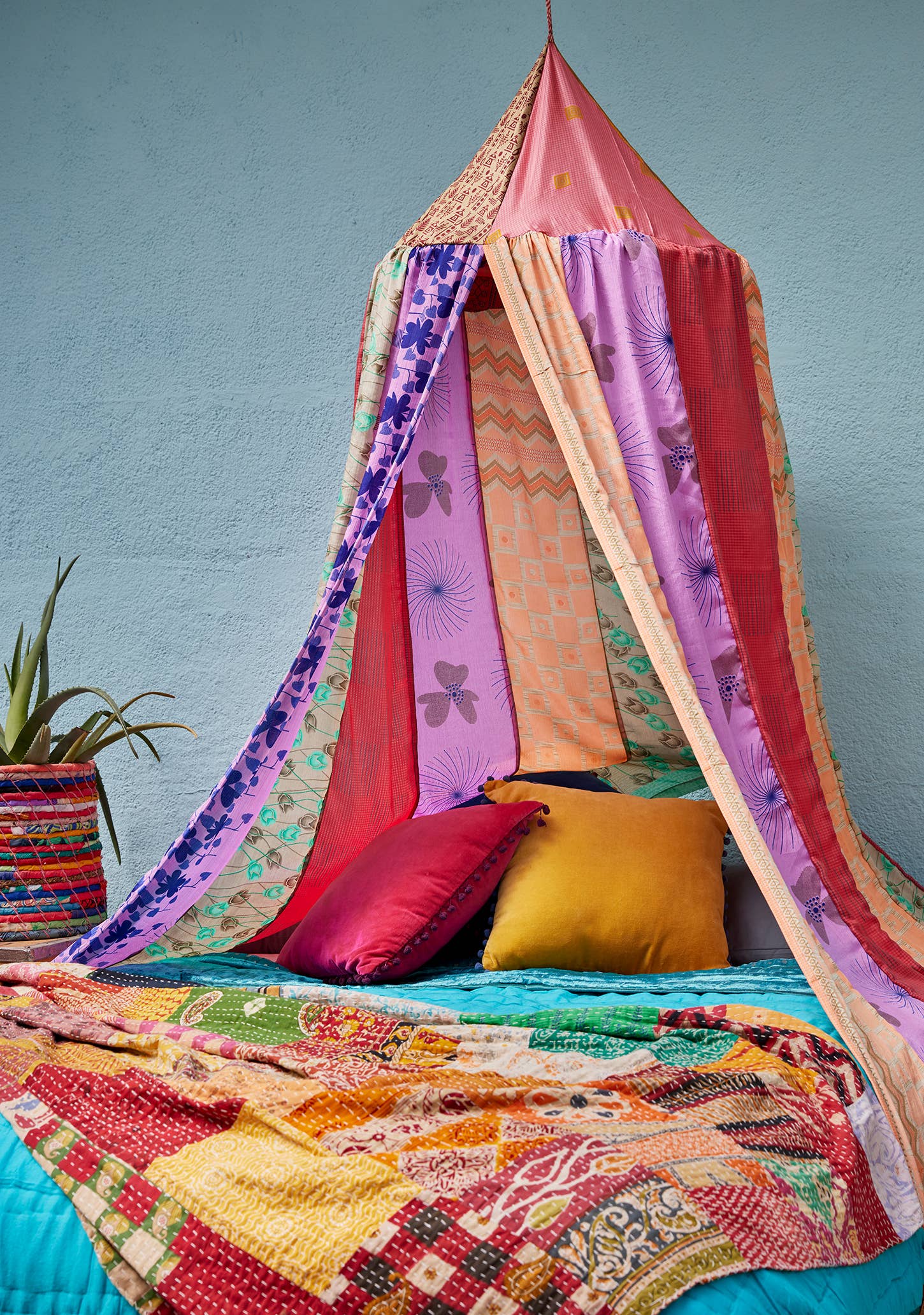 Recycled Sari Canopy Curtain